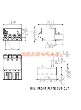 魏德米勒 BLF 5.08HC/20/180 SN OR BX1013880000