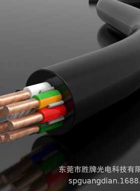 1500万次高速对折拖链线缆2464-16A*9C耐折弯PVC环保护ROHS套耐油