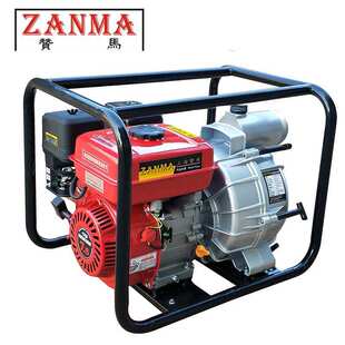 赞马3寸汽油排污泵7.5马力手动化粪池猪粪防汛三防抗洪赈灾抢险