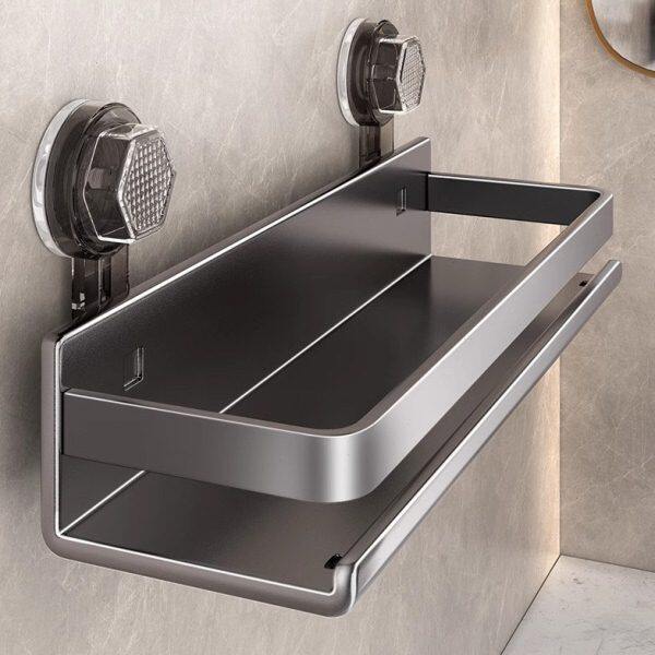 德国吸盘置物架浴室卫生间架子免打孔壁挂式墙上洗手间收纳架神器