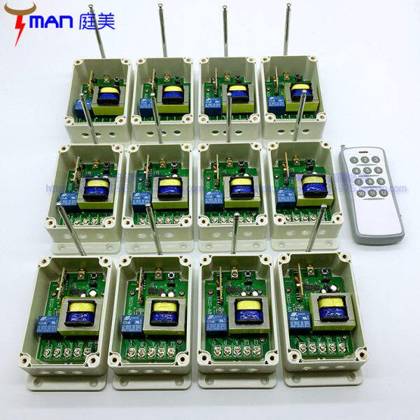 三相380V电机水泵洒水机风机多路无线遥控开关一拖十二12路学习型