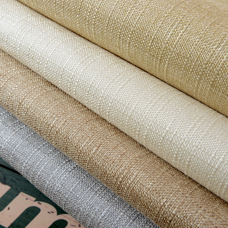 现代简约素色棉麻墙布壁布北欧卧室F客厅沙发电视背景走廊墙壁布