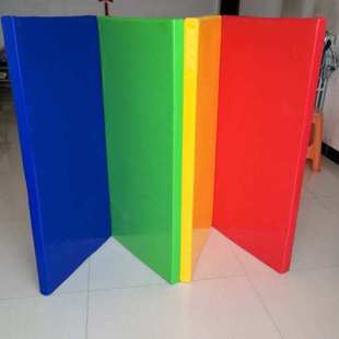 运动馆体操三折四折五折珍珠棉体操垫折叠 PVC布舞蹈海绵体操垫