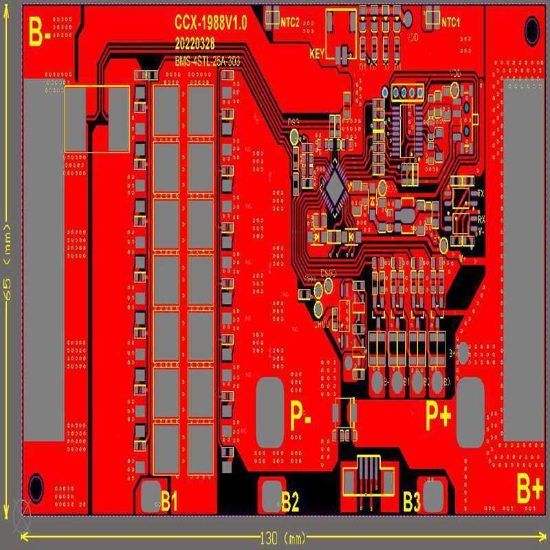 厂家直供储能BMS保护板CCX-1988-4串铁锂同口30A+通讯可制定