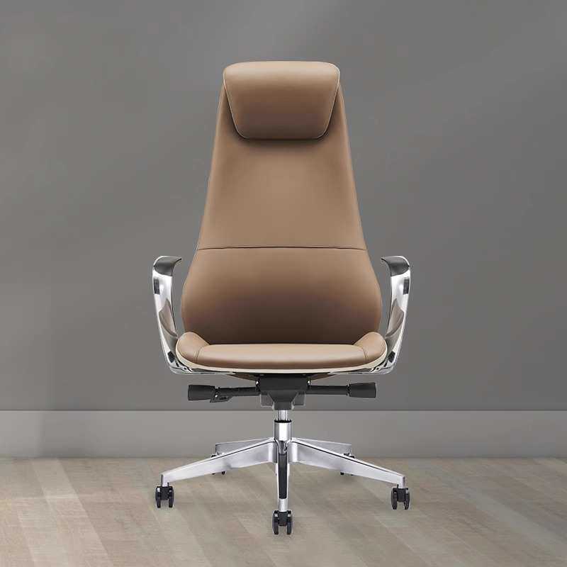 高档意式老板办公椅子简约现代经理办公室电脑椅接待椅班前会客椅