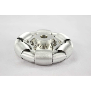 单片90°铝轮 100mm铝全向轮 wheels directional 14179S omni