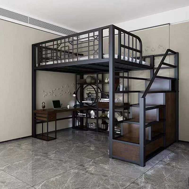 loft阁楼床省空间床复古中国风复式床拼接金属床铁艺高架阁楼式床,3C数码配件,USB灯,淘宝优惠券,粉丝福利购,淘宝优惠卷
