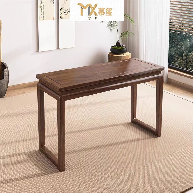 新中式榆木琴桌共鸣古琴桌琴凳实木古筝国学书法书桌仿古禅意桌子