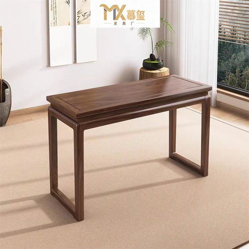 新中式榆木琴桌共鸣古琴桌琴凳实木古筝国学书法书桌仿古禅意桌子