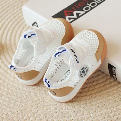 夏季儿童网鞋新款男童透气单网学步鞋1岁女宝宝鞋子婴幼儿软底