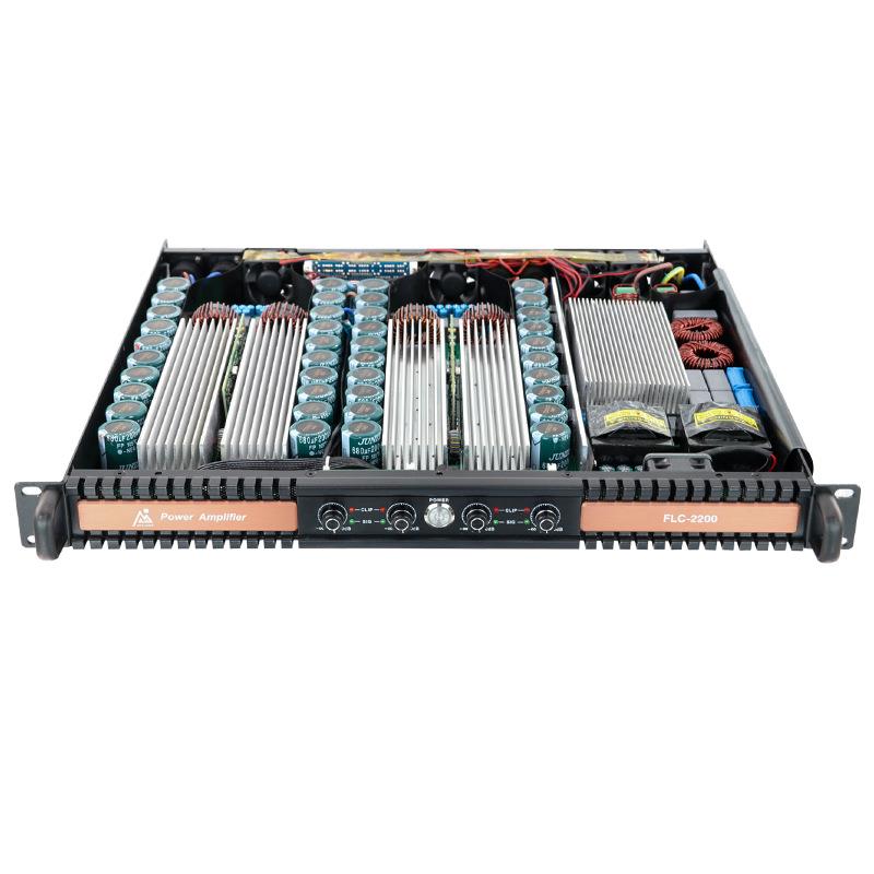 D类大功率1U超薄数字功放工程户外舞台演出四通道功放机舞台专用