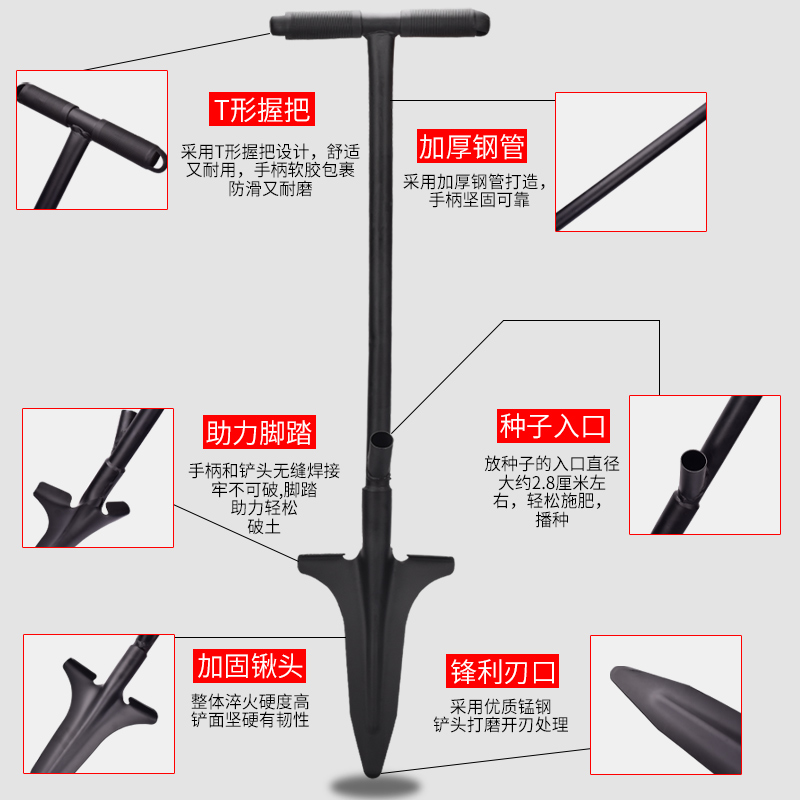 地下灌根果树施肥播种神器农用施肥器点肥器放肥料玉米根部追肥铲