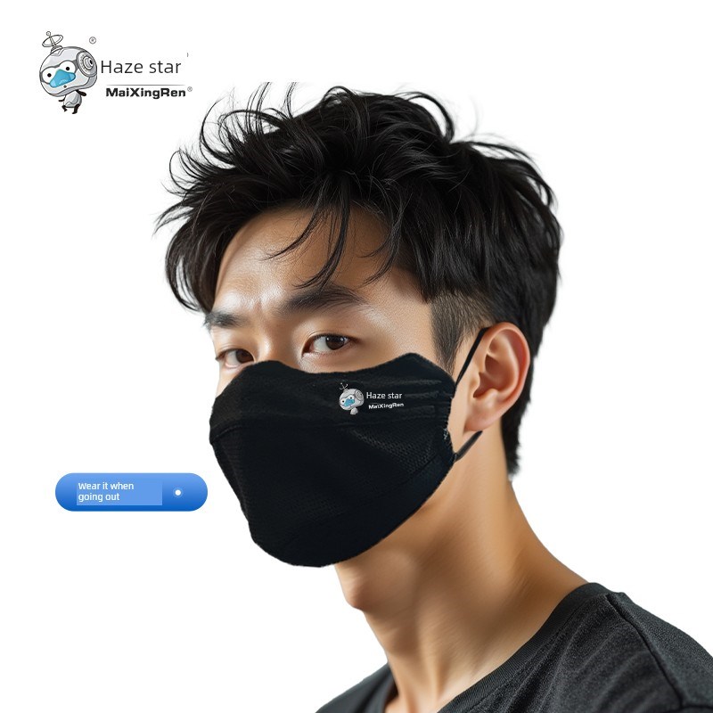 雾霾星鼻空气净化器过滤器花粉防雾霾防尘硅胶防护口罩猪鼻口罩