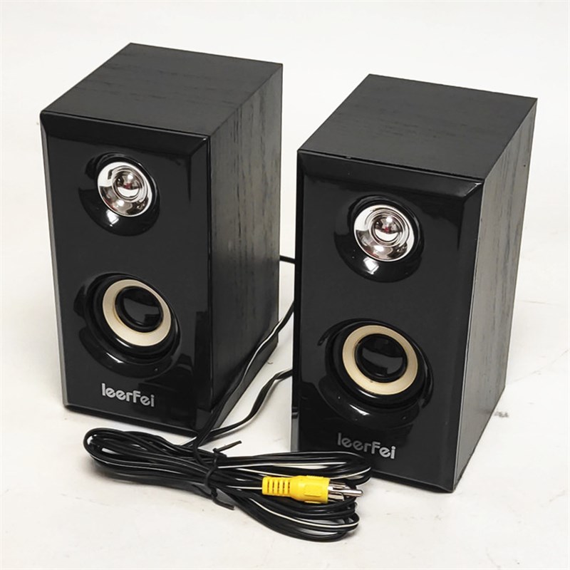 包邮漫步者适用2.1低音炮卫星箱副机 木质左右小音箱喇叭副箱音响