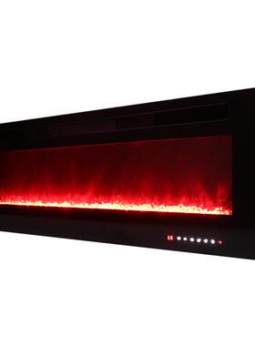 热销欧美50英寸嵌入式仿真火焰LED装饰电子壁炉取暖器fireplace