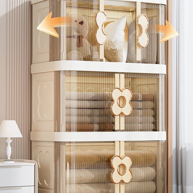 免安装衣服收纳柜子储物柜折叠飘窗塑料被子收纳箱家用儿童置物柜