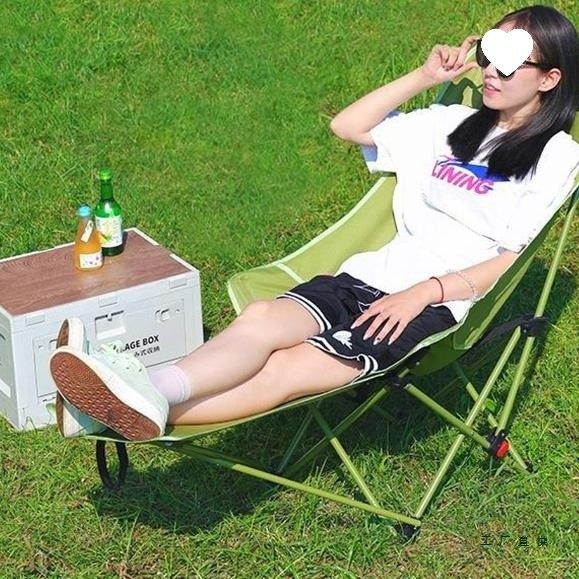 2025新款可折叠脚托午休躺椅户外椅子凳子牛津布椅折叠户外椅