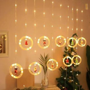 圣诞节专用LED窗帘卧室房间灯串浪漫布置usb灯串