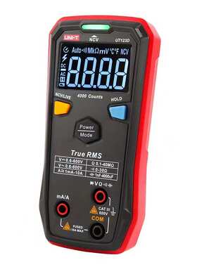 优利德家用型数字万用表UT123/D迷你型高精度量程多功能电工万用