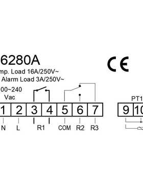 LILYTECH ZL-6280A PT100 烤箱温控器   高温控制仪