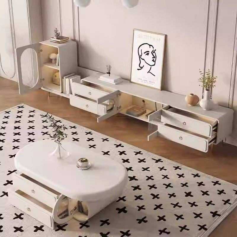 可拉伸缩法式电视柜茶几组合奶油风实木轻奢感超长客厅储物柜,鲜花速递/花卉仿真/绿植园艺,其它园艺用品,淘宝优惠券,粉丝福利购,淘宝优惠卷