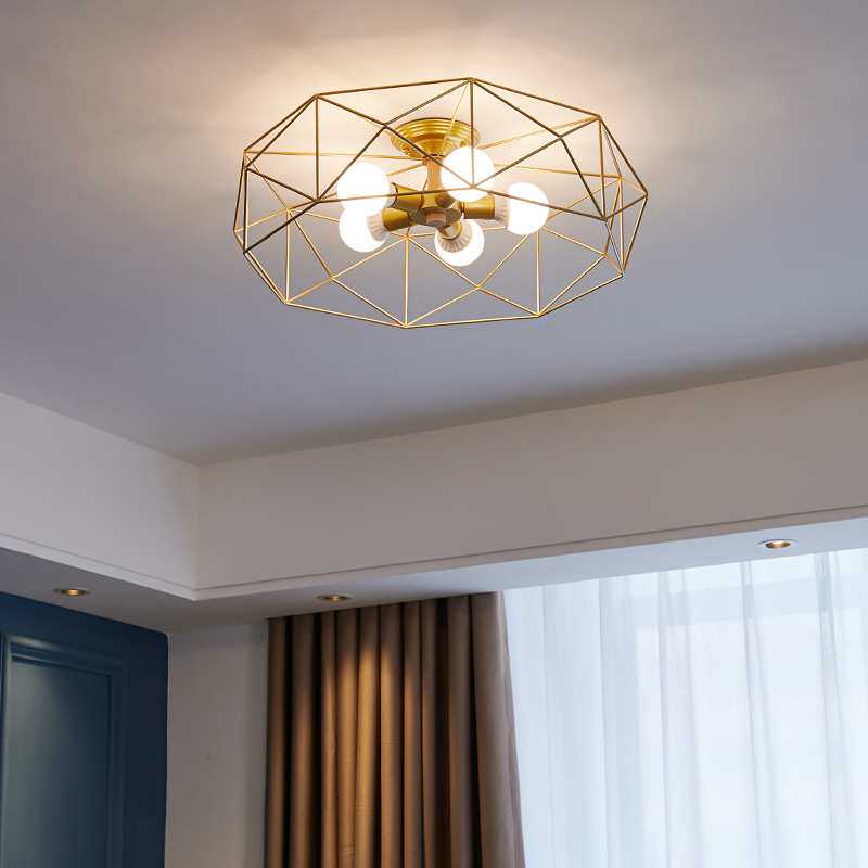 北欧卧室吸顶灯简约现代小客厅灯创意书房次卧灯饰个性儿童房灯具