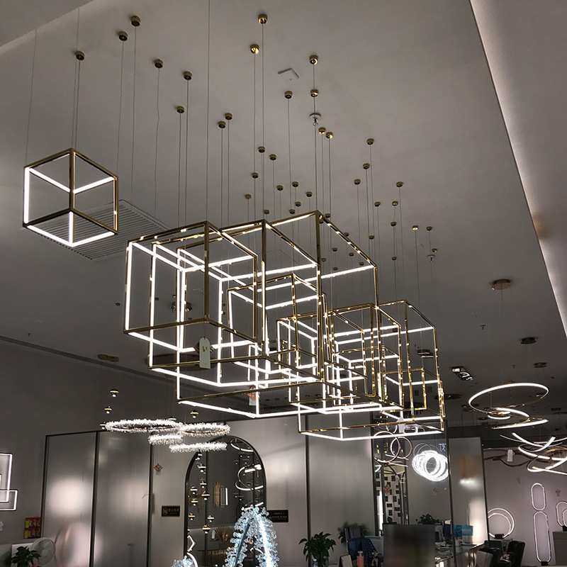 复式楼梯中空大厅后现代轻奢售楼部沙盘餐饮大堂创意简约组合吊灯,鲜花速递/花卉仿真/绿植园艺,其它园艺用品,淘宝优惠券,粉丝福利购,淘宝优惠卷