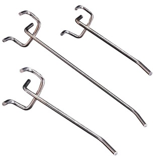 洞洞板挂钩超市货架挂勾多孔板三脚钩双线圆孔多孔板卡扣