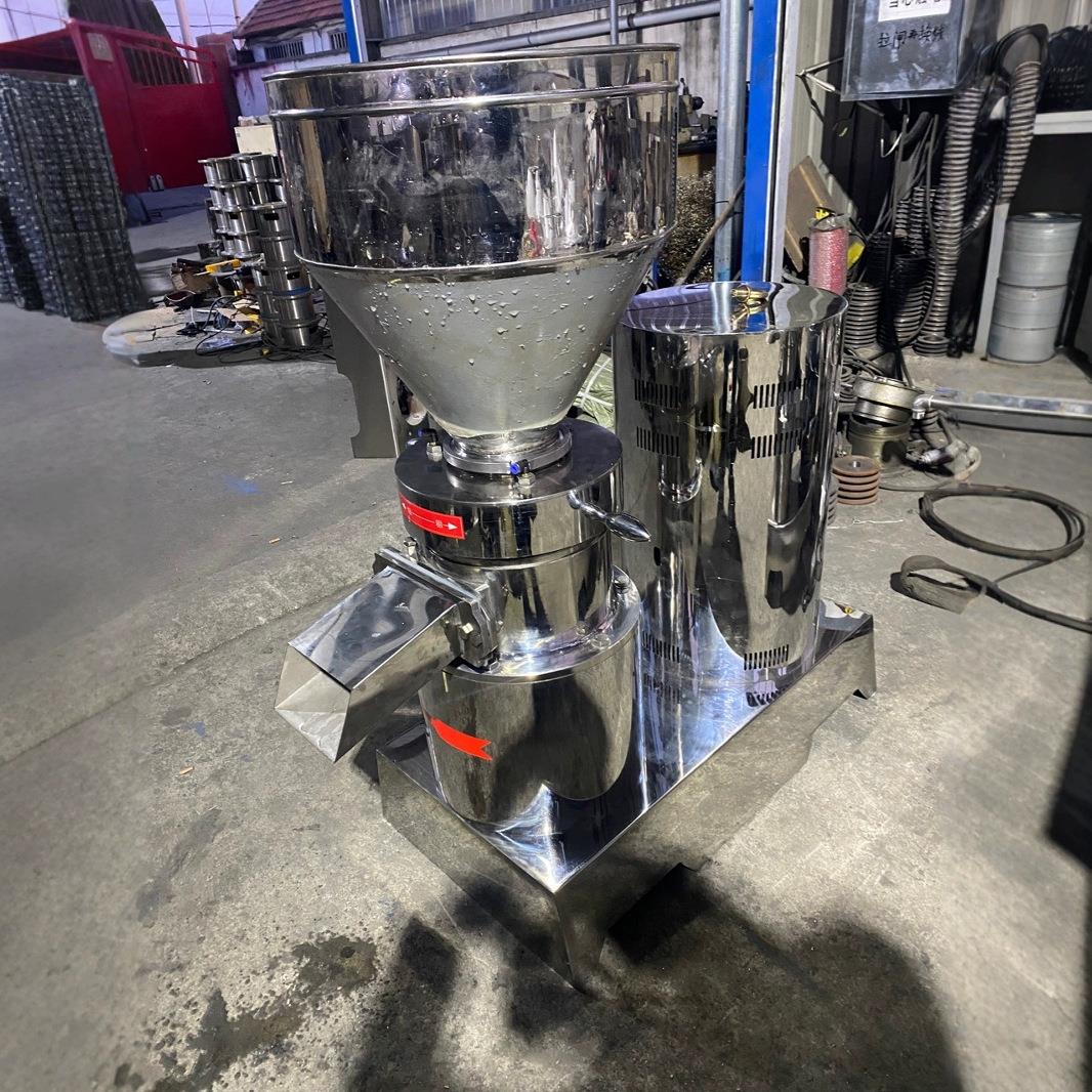食品级坚果酱研磨机果酱胶体磨猫粮狗粮胶磨机辣椒酱研磨机不锈钢