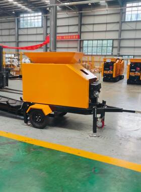 HTJC135牵引式鄂式破碎机四冲程汽油低噪音碎石机建筑工地破碎