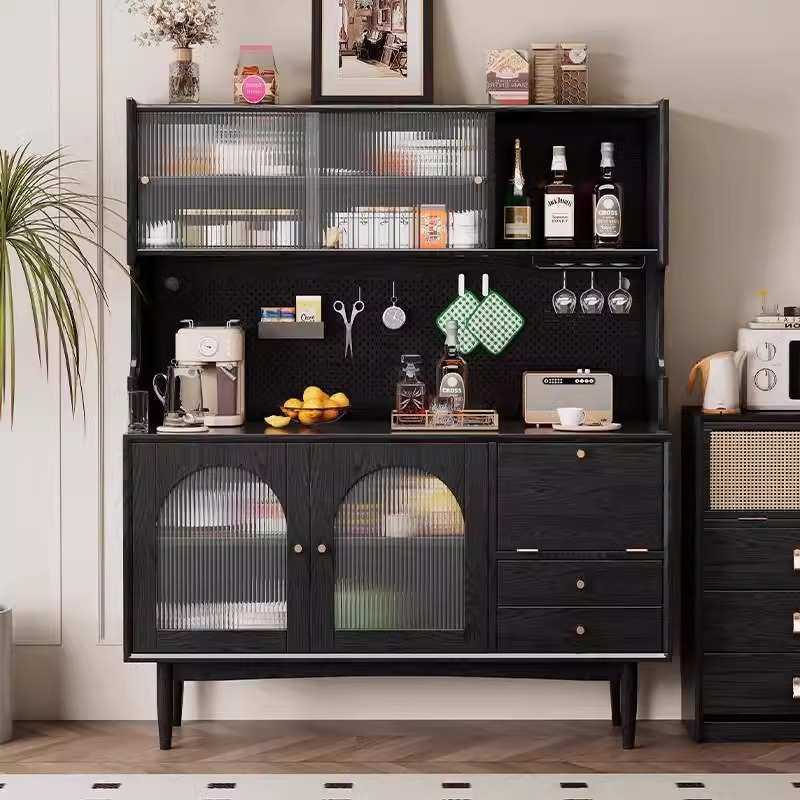 法式复古实木餐边柜客厅靠墙收纳柜橱柜家用厨房中古风储物柜酒柜,3C数码配件,USB灯,淘宝优惠券,粉丝福利购,淘宝优惠卷