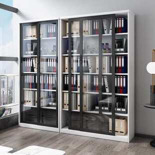 密码锁文件柜玻璃门展示柜铁皮柜办公室档案柜财务凭证资料储物柜