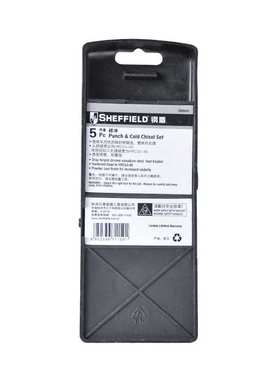 SHEFFIELD/钢盾 S080002  5件套样冲中心冲钎头钳工钻孔工具
