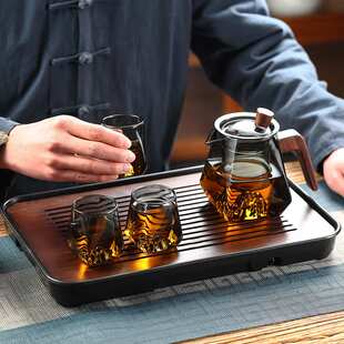 xyt玻璃茶壶套装泡茶家用茶水分离耐高温茶具过滤单壶办公室送礼