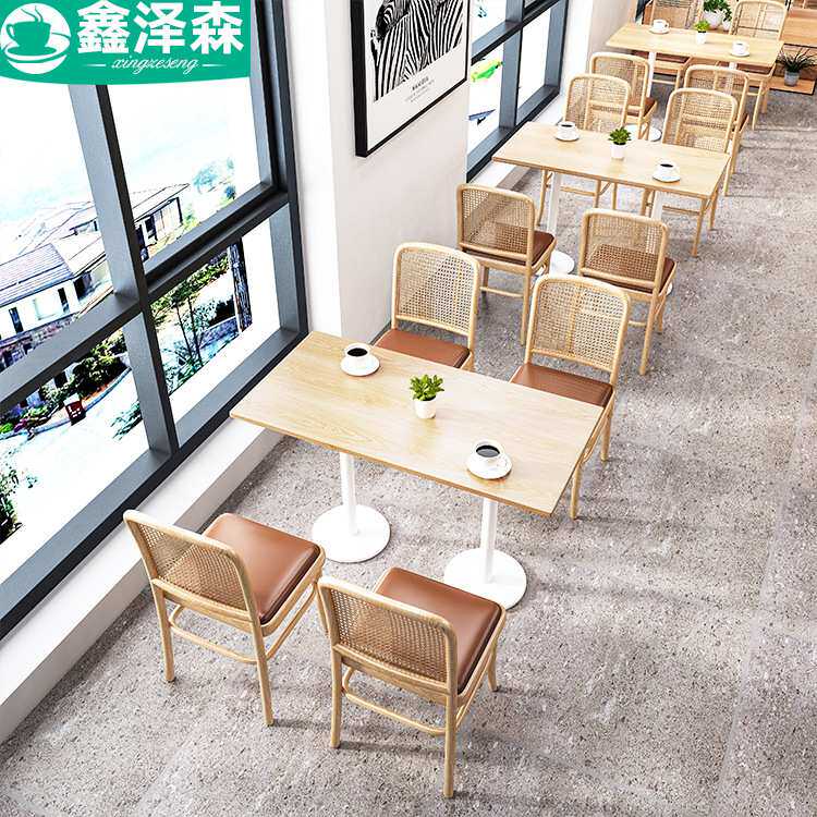 设计师民宿酒店公寓东南亚实木编藤椅主题西餐厅卡座沙发餐饮家具