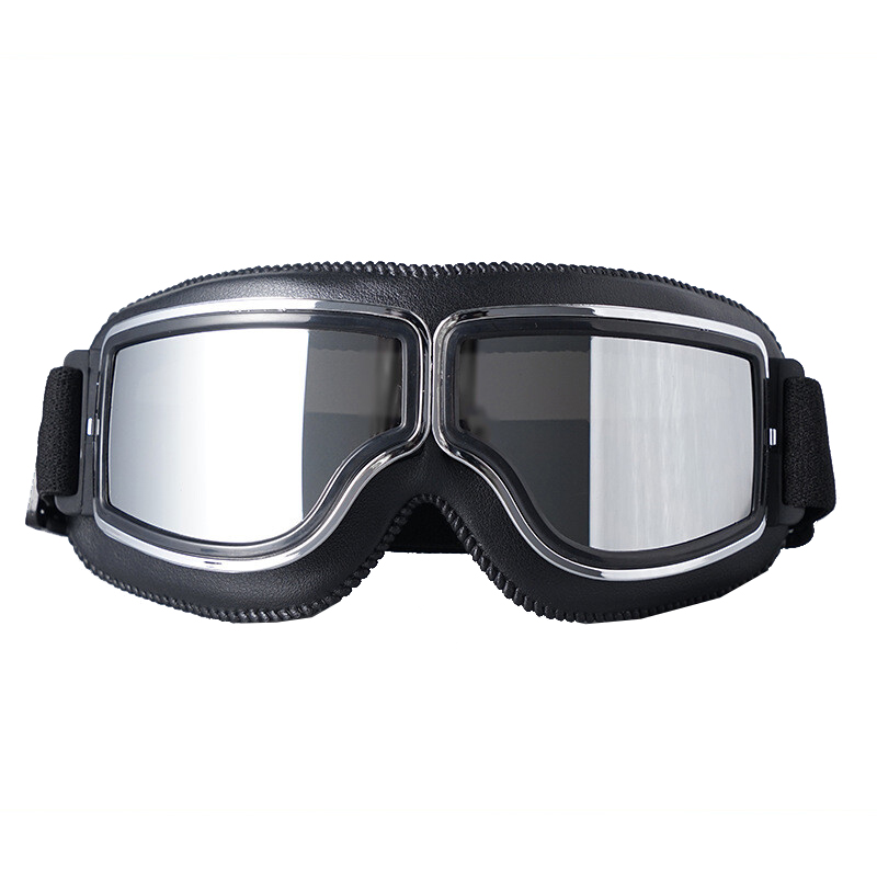 新款机车骑行镜复古哈雷眼镜电动车越野机车安全帽护目镜防风眼镜