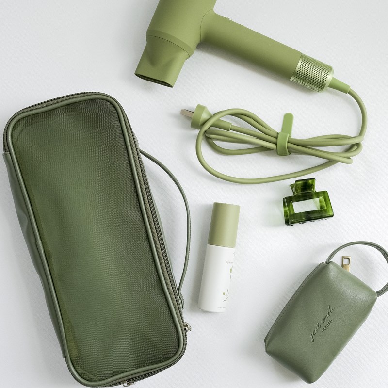 橄榄绿色徕芬戴森适用可手提吹风机收纳包袋研学旅行直板夹保护套