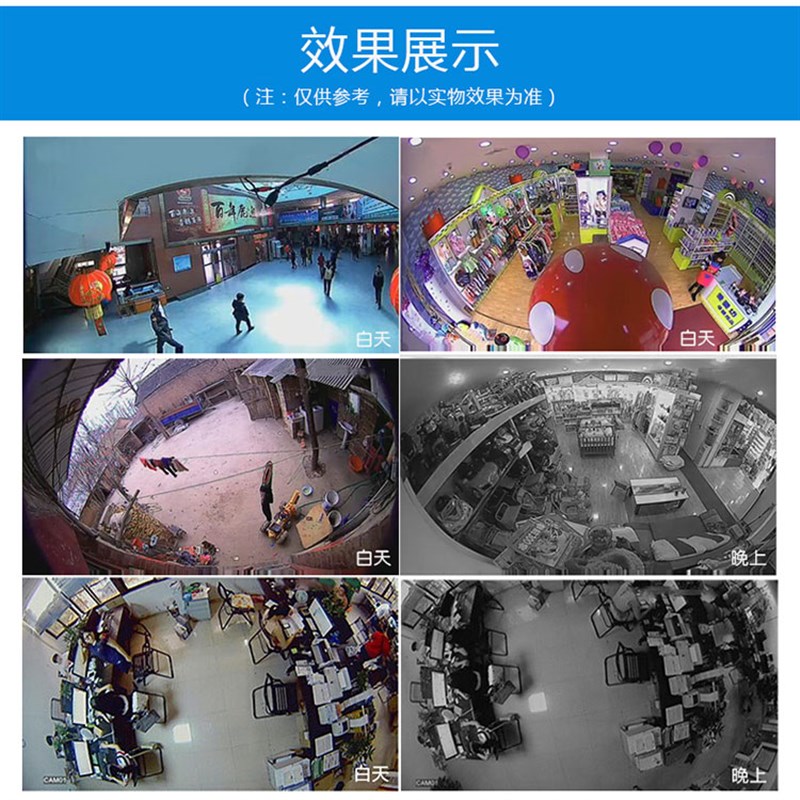 1.6MM全景监控摄像头超广角鱼眼模拟监控头无暗角红外夜视老款BNC