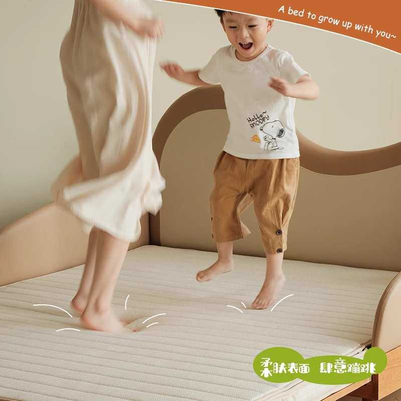 枕云床垫儿童床垫两用可折叠床垫黄麻乳胶环保护脊床垫家具无甲醛