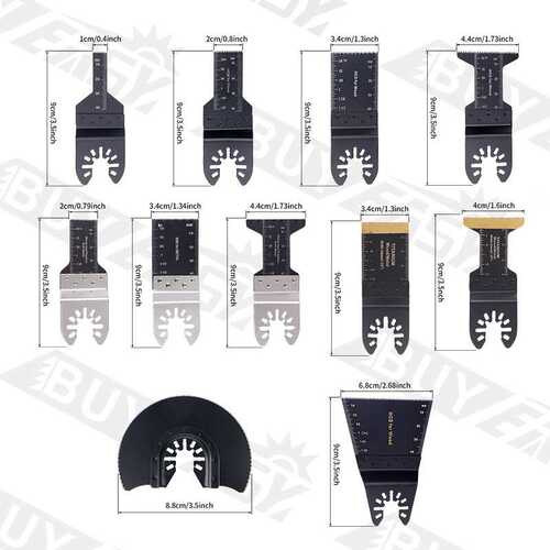 百益75件套万用宝锯条多功能锯片装修开孔切割木工工具
