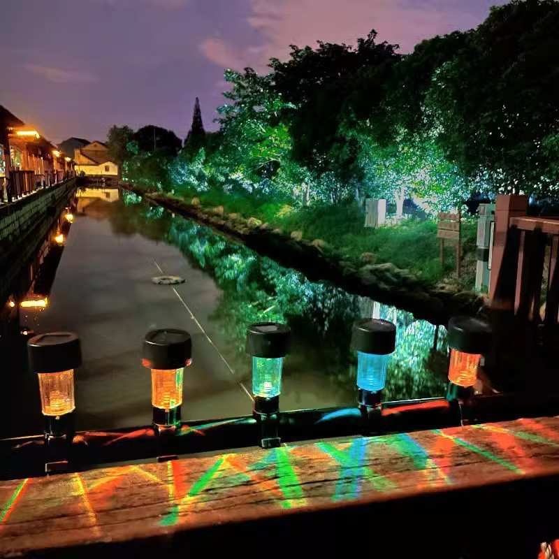 太阳能户外庭院灯阳台栏杆装饰氛围灯花园护栏围栏绑带复古小夜灯