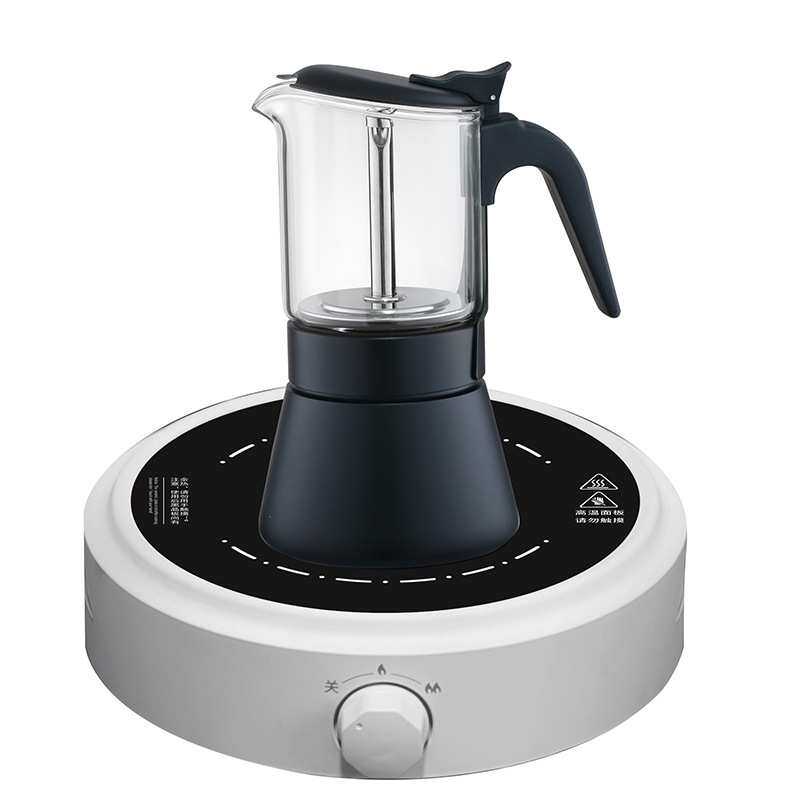 SEECIN摩卡壶黑色手冲咖啡壶露营携带式手冲萃取壶咖啡器具套装单
