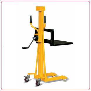 Schmeid/施盾迷你工位车便携手摇机械堆高车LS08钢丝绳升高叉车