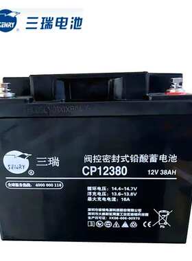 三瑞蓄电池CP12380 12V38AH 警报系统 通信系统 开关电源