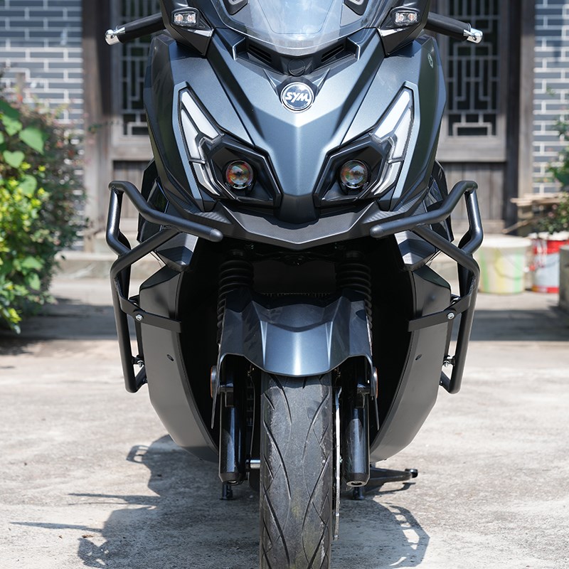 适用三阳巡弋250铝合金踏板护杠摩托车XS250T-2保险杠改装防摔杠