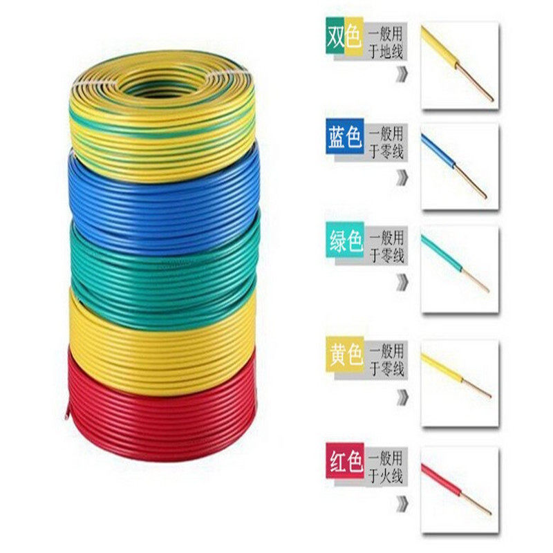 纯铜国标 RV0.3 0.5 0.75 1.0 1.5平方单芯线 改装线 多股软铜线