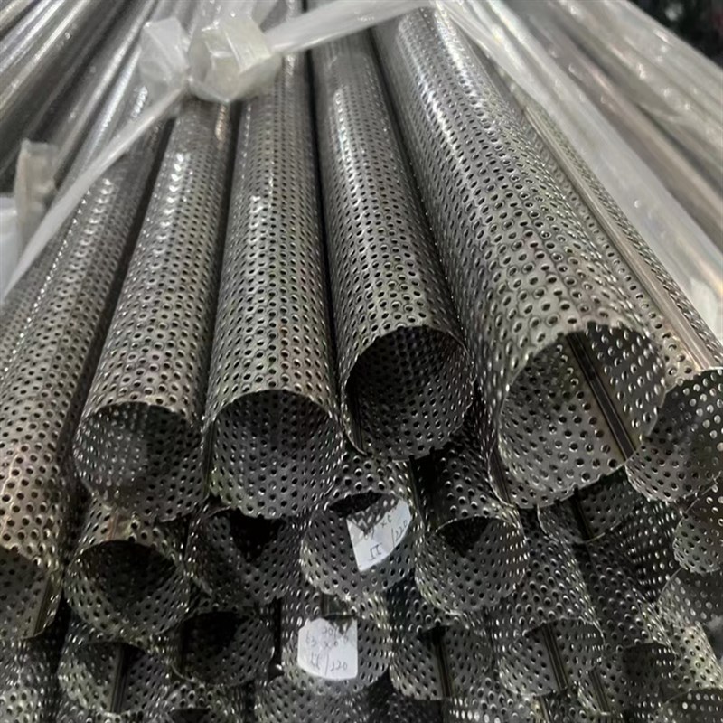 304不锈钢方管带孔激光切割圆管精细冲多孔黑铁镀锌定制加工厂家