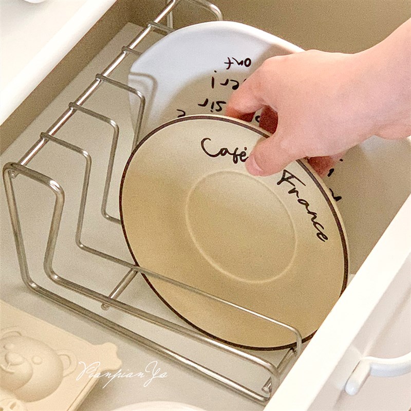 厨房好物!304不锈钢厨房盘子碗架沥水架放碟子收纳架滤水置物架