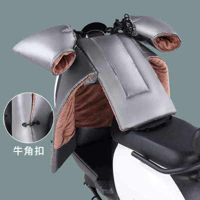 折叠电动车挡风被冬季加绒加厚摩托电瓶车挡风防水2024新款分体式