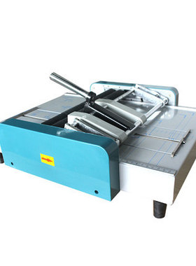 万德WD-ZY-1 A3幅面手动钉折一体机手动骑马钉自动装订电动折页机